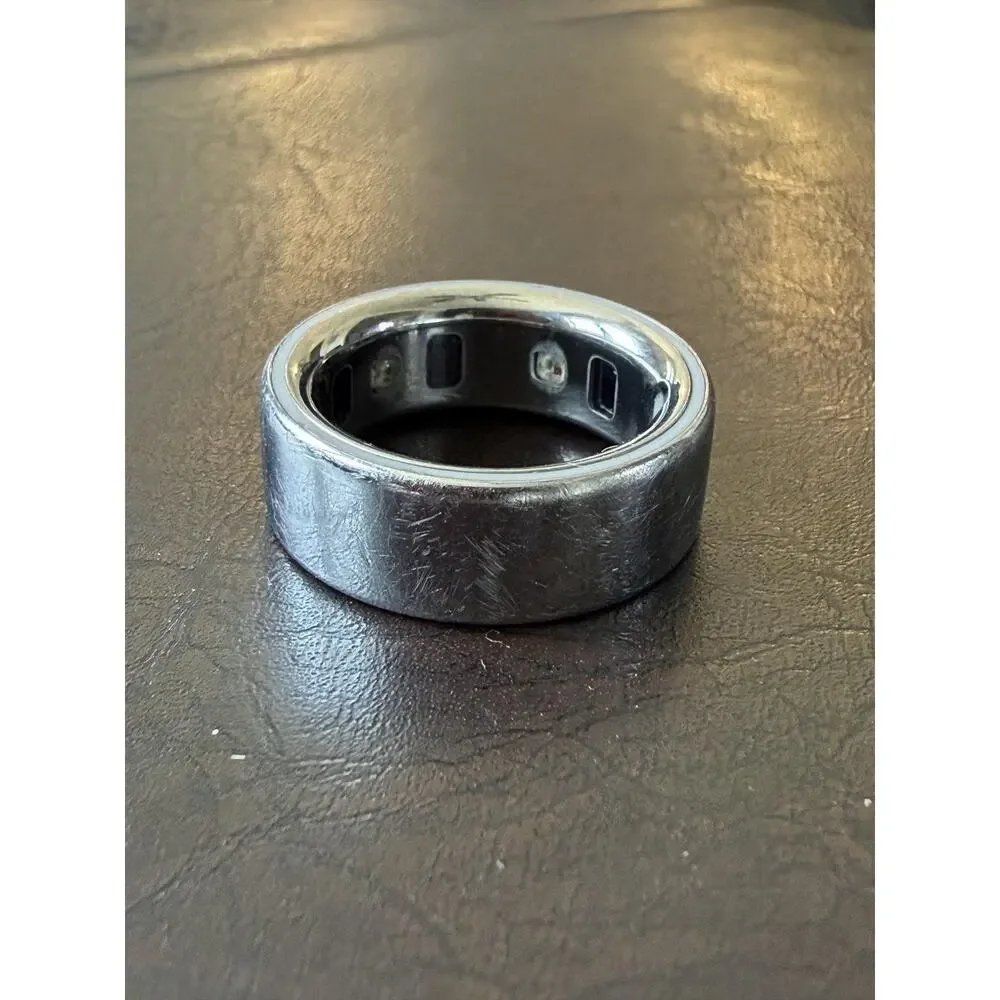 Oura Ring Silver Smart Ring Size 7 Health Sleep Activity Tracker Wearable--AS IS